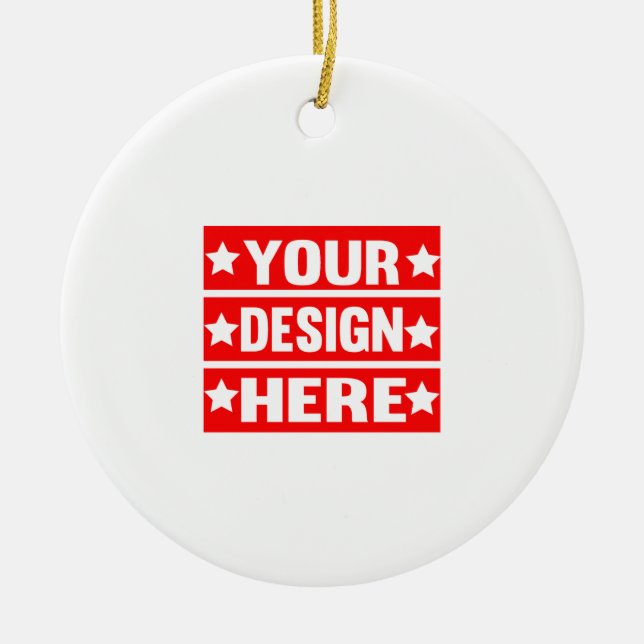 Ihr Design hier individuell Keramik Ornament (Vorne)