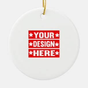 Ihr Design hier individuell Keramik Ornament