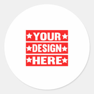Ihr Design hier individuell Runder Aufkleber