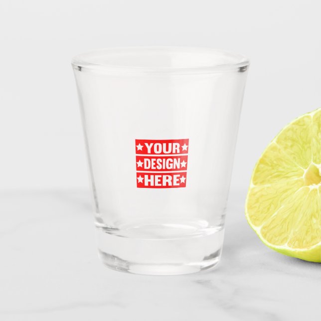 Ihr Design hier individuell Schnapsglas (Vorderseite)
