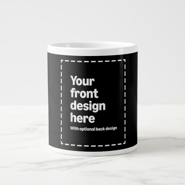 Ihr Design hier Jumbo-Tasse (Vorderseite)