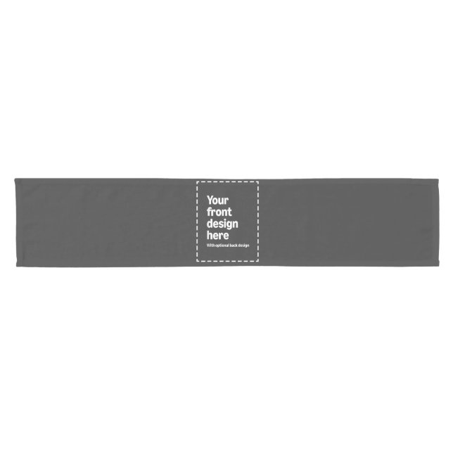 Ihr Design hier Kurzer Tischläufer (Horizontal)