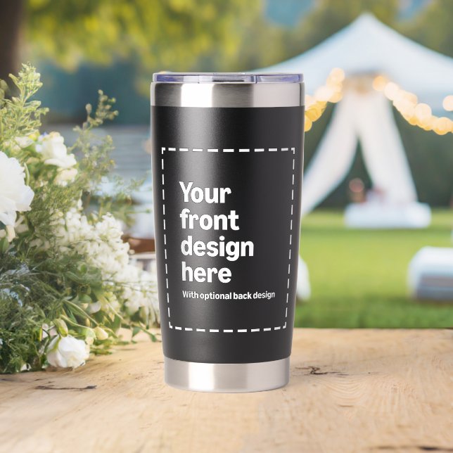 Ihr Design hier Thermobecher (Hochzeit (gedreht))
