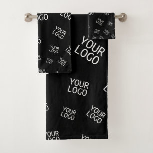 Ihr Design, Ihr Foto oder Ihr Firmenlogo zufällig Badhandtuch Set