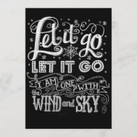 IHR Design! Lass es Go Artwork Gefrorene Einladung