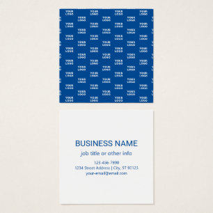 Ihr Design oder Firmenlogo   Blaues Fliesenmuster