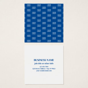 Ihr Design oder Firmenlogo   Blaues Fliesenmuster