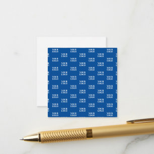Ihr Design oder Firmenlogo Blaues Fliesenmuster Begleitkarte