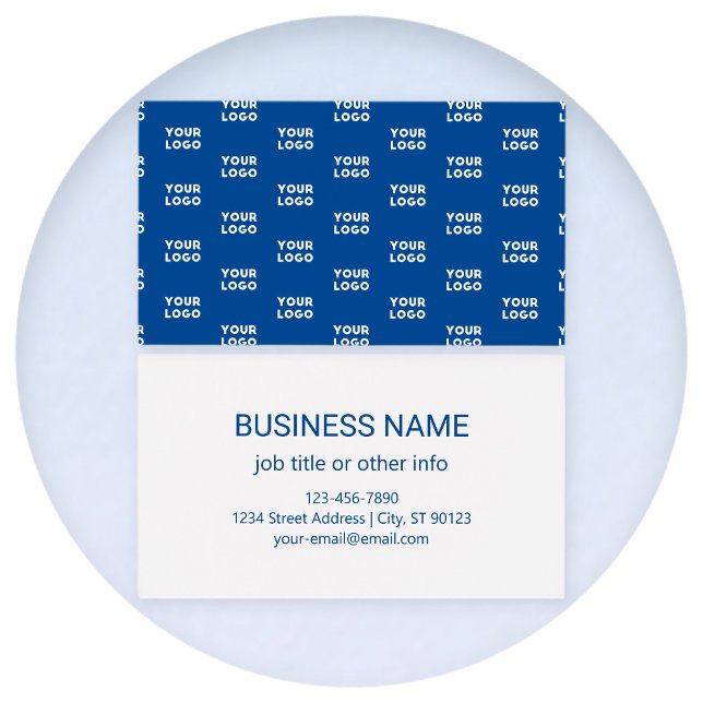 Ihr Design- oder Firmenlogo | Blaugeflechte Muster (Von Creator hochgeladen)