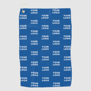 Ihr Design- oder Firmenlogo Blaugeflechte Muster Golfhandtuch