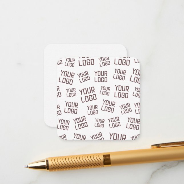 Ihr Design- oder Firmenlogo | Random Platzierung Begleitkarte (Vorderseite/Rückseite Beispiel)