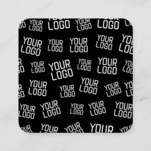 Ihr Design- oder Firmenlogo   Random Platzierung Quadratische Visitenkarte