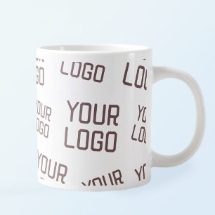 Ihr Design oder Firmenlogo Zufällige Platzierung Jumbo-Tasse