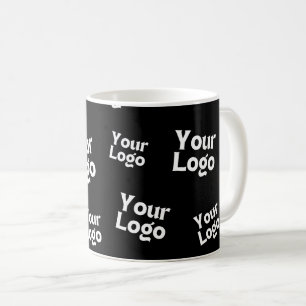 Ihr Design oder Firmenlogo Zufällige Platzierung Kaffeetasse
