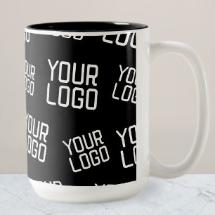 Ihr Design oder Firmenlogo Zufällige Platzierung Zweifarbige Tasse