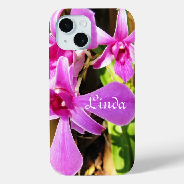 Ihr Design Pink Orchid Case-Mate iPhone Hülle (Rückseite)