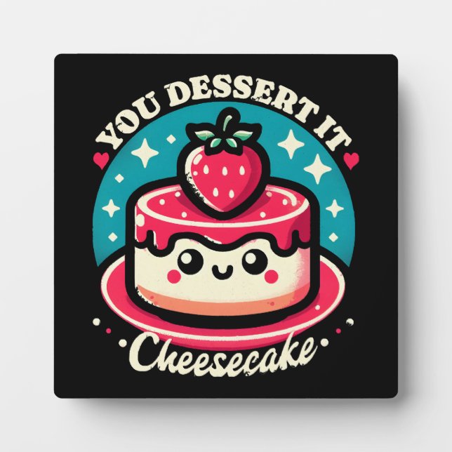 Ihr Dessert - Cheesecake Kawaii Fotoplatte (Vorderseite)