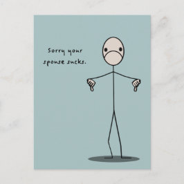 Ihr Ehegatte Sind zum Kotzen Postkarte