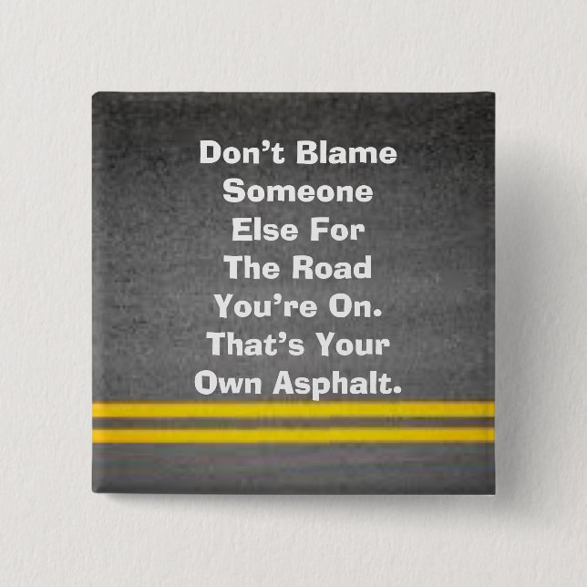 Ihr eigener Asphalt-Button Button (Vorderseite)