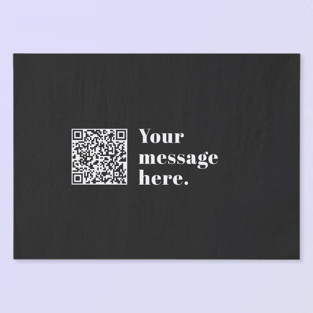 Ihr eigener hochgeladener QR-Code und bearbeitbare Seidenpapier (Von Creator hochgeladen)
