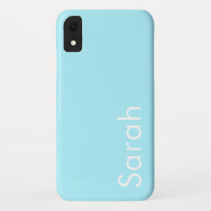 Ihr eigener Name oder Wort Soft Sky Blue Case-Mate iPhone Hülle
