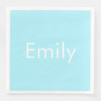 Ihr eigener Name oder Wort | Soft Sky Blue