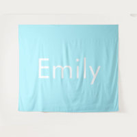 Ihr eigener Name oder Wort | Soft Sky Blue
