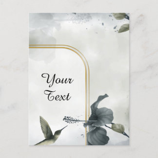 Ihr eigener Text - Hummingbird Personalisiert Postkarte