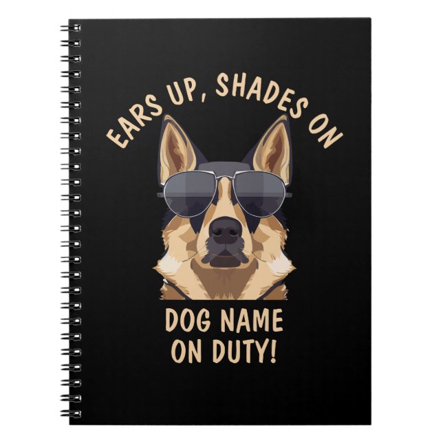 Ihr eigener Text, Ohrhörer-Schatten auf den Namen  Notizblock (Vorderseite)