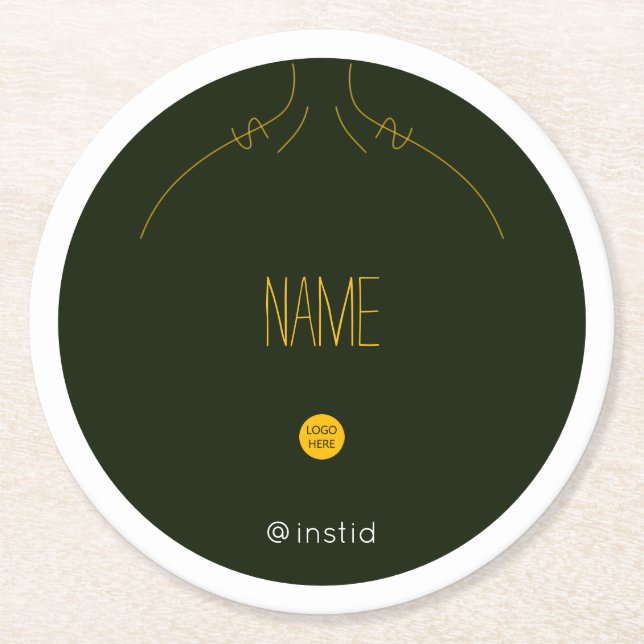 Ihr eigener Untersetzer für Firmennamen und Logos (Vorderseite)