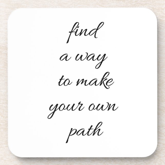Ihr eigener Weg Hard Plastic Untersetzer (Vorderseite)