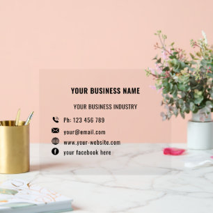 Ihr eigenes Design-Business - Akryllisches Zeichen Acrylschild