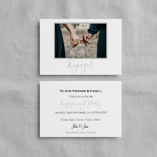 Ihr eigenes Foto, verlobte Party-Karte Dankeskarte