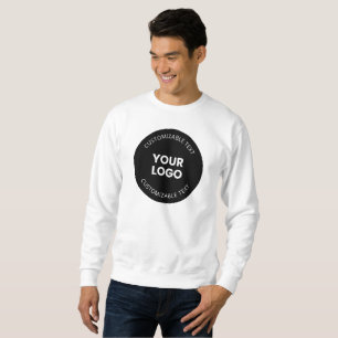 Ihr eigenes hochgeladenes Firmenlogo mit bearbeitb Sweatshirt