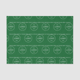 Ihr eigenes Logo hier Unternehmen grünes Tissue-Pa Seidenpapier