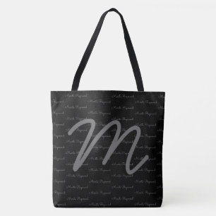 Ihr eigenes Namensmuster + Initial auf einem elega
