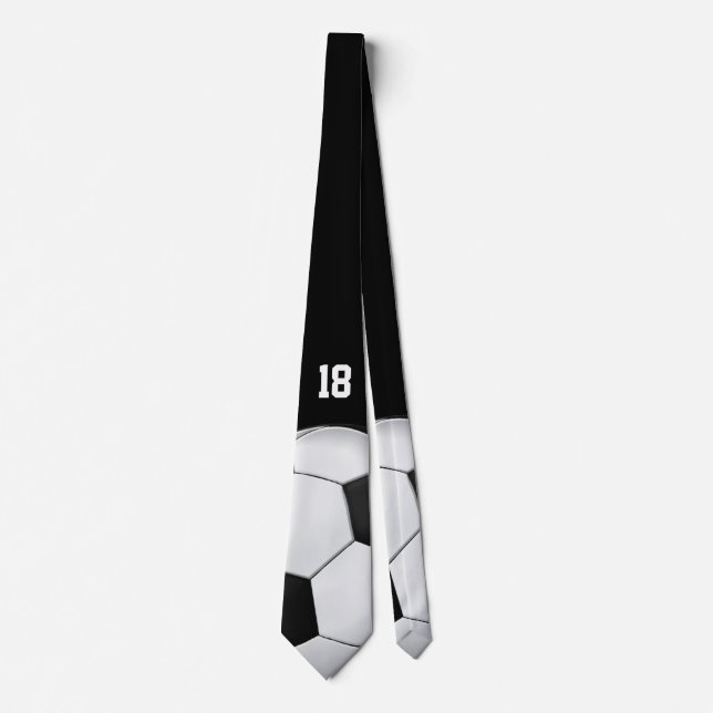 Ihr eigenes Nr. | Fußball-Fußball-Sport-Geschenk Krawatte (Vorderseite)