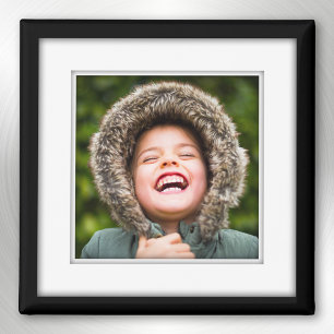 Ihr eigenes Square Foto Gerahmt Black Inlay Kühlsc Magnet