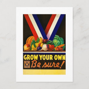 Ihr eigenes wachsen - sicher! Vintager Weltkrieg I Postkarte