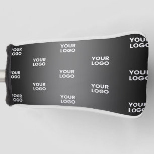 Ihr einfaches mehrfarbiges Logo Schwarz & Grau G Golf Headcover