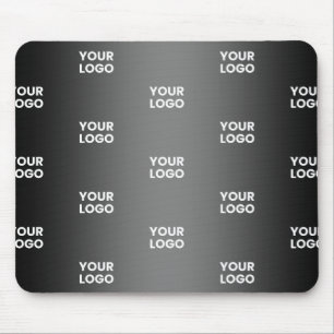 Ihr einfaches mehrfarbiges Logo   Schwarz & Grau G Mousepad