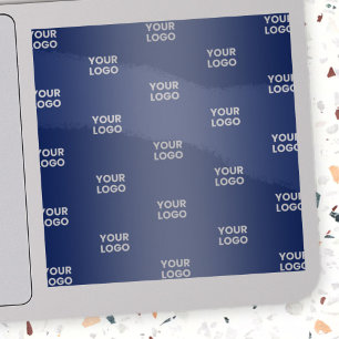 Ihr einfaches mehrfarbiges Logo   Transparentes Bl Aufkleber