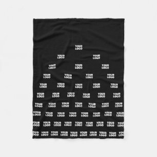 Ihr einzigartiges Logo-Bogenmuster   Schwarz (edit Fleecedecke