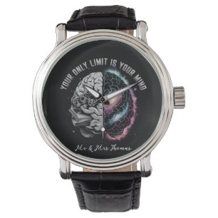 Ihr einziger Grenzwert ist Ihr Geist: Motivierend  Armbanduhr