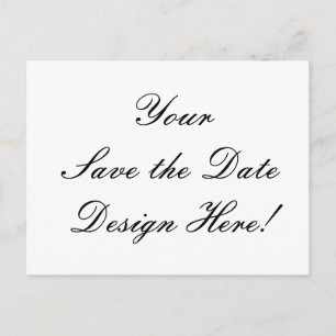 Ihr Entwurf hier! Gewohnheits-Save the Date Karte