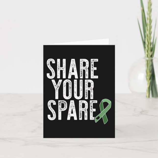 Ihr Ersatzorgan Organspender Nierentransplantation Karte (Vorderseite)