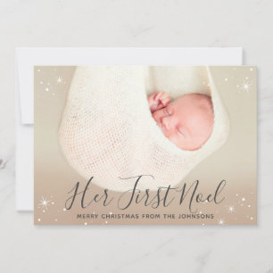 Ihr erstes Weihnachten Baby's First Christmas Foto