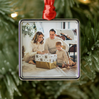 Ihr Familien-Weihnachtsfoto Ornament Aus Metall