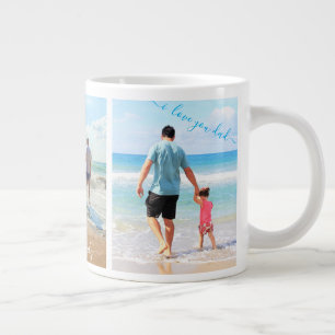 Ihr Familienfoto-Collage-Tasse-Geschenk mit Text Jumbo-Tasse