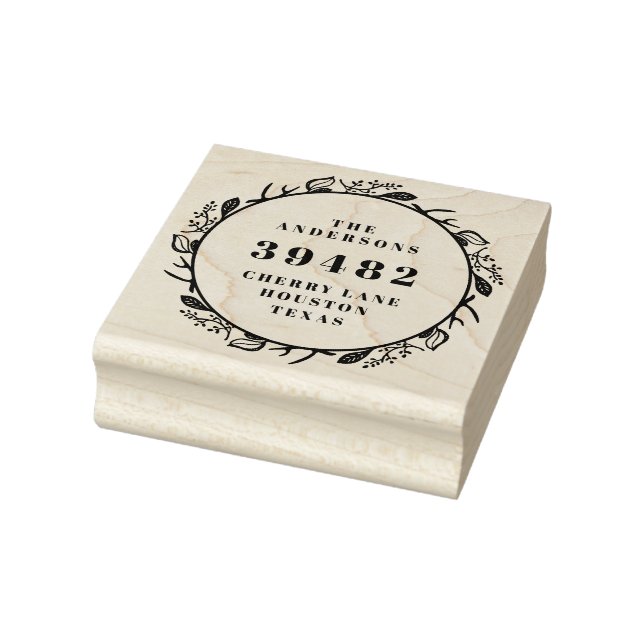 Ihr Familienname-Rücksendeadresse Gummistempel (Stempel)